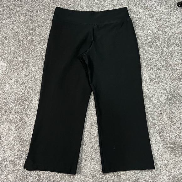 vintage nike capri pants womens medium black cropped wide leg y2k 90s - Picture 4 of 12